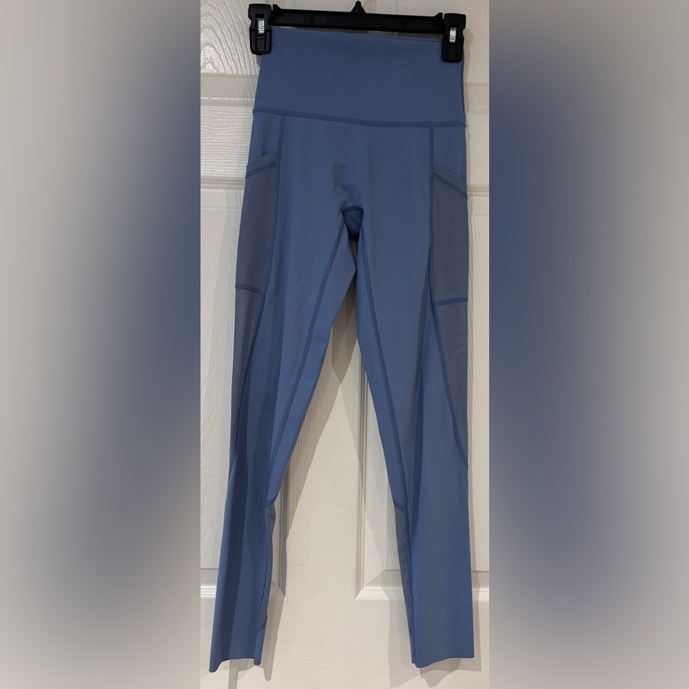Offline by Aerie Goals 7/8 Legging Size S in Light Blue Hi Rise Mesh Detail